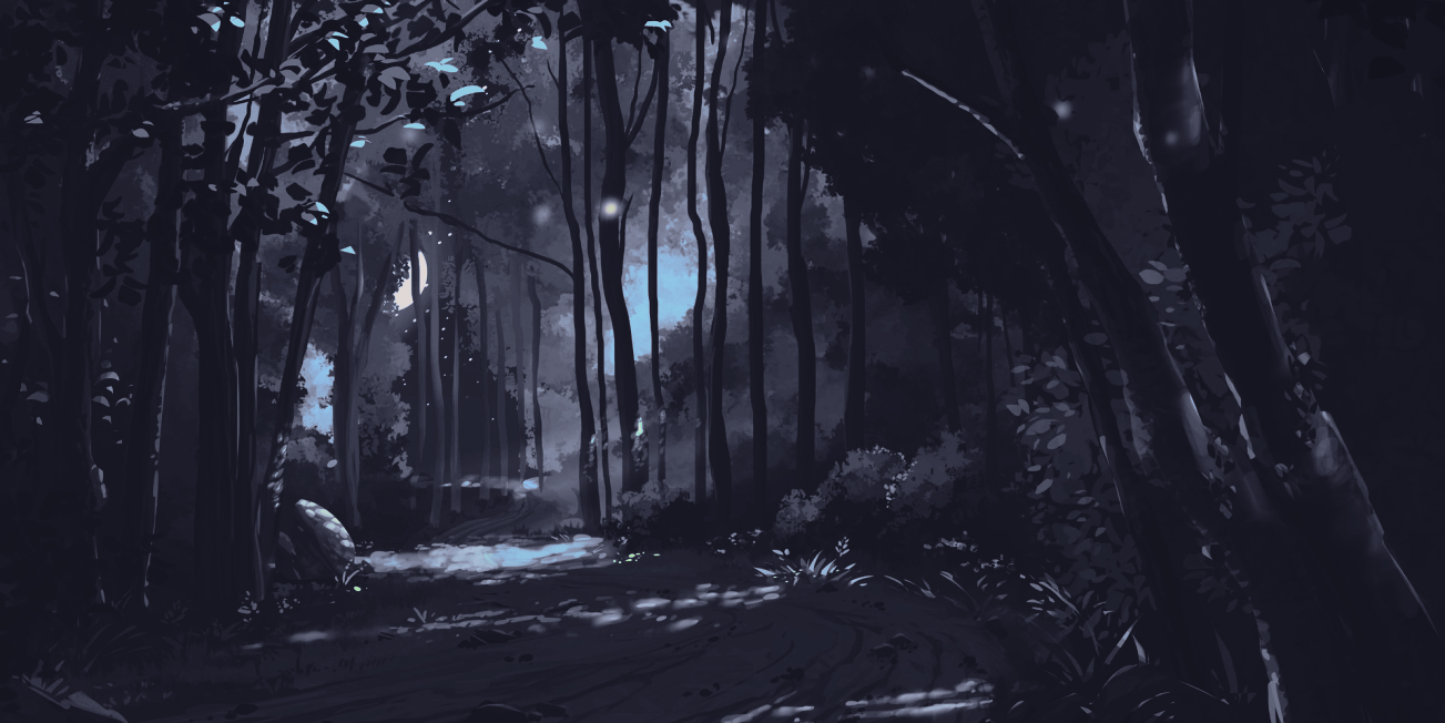 night-forest-path